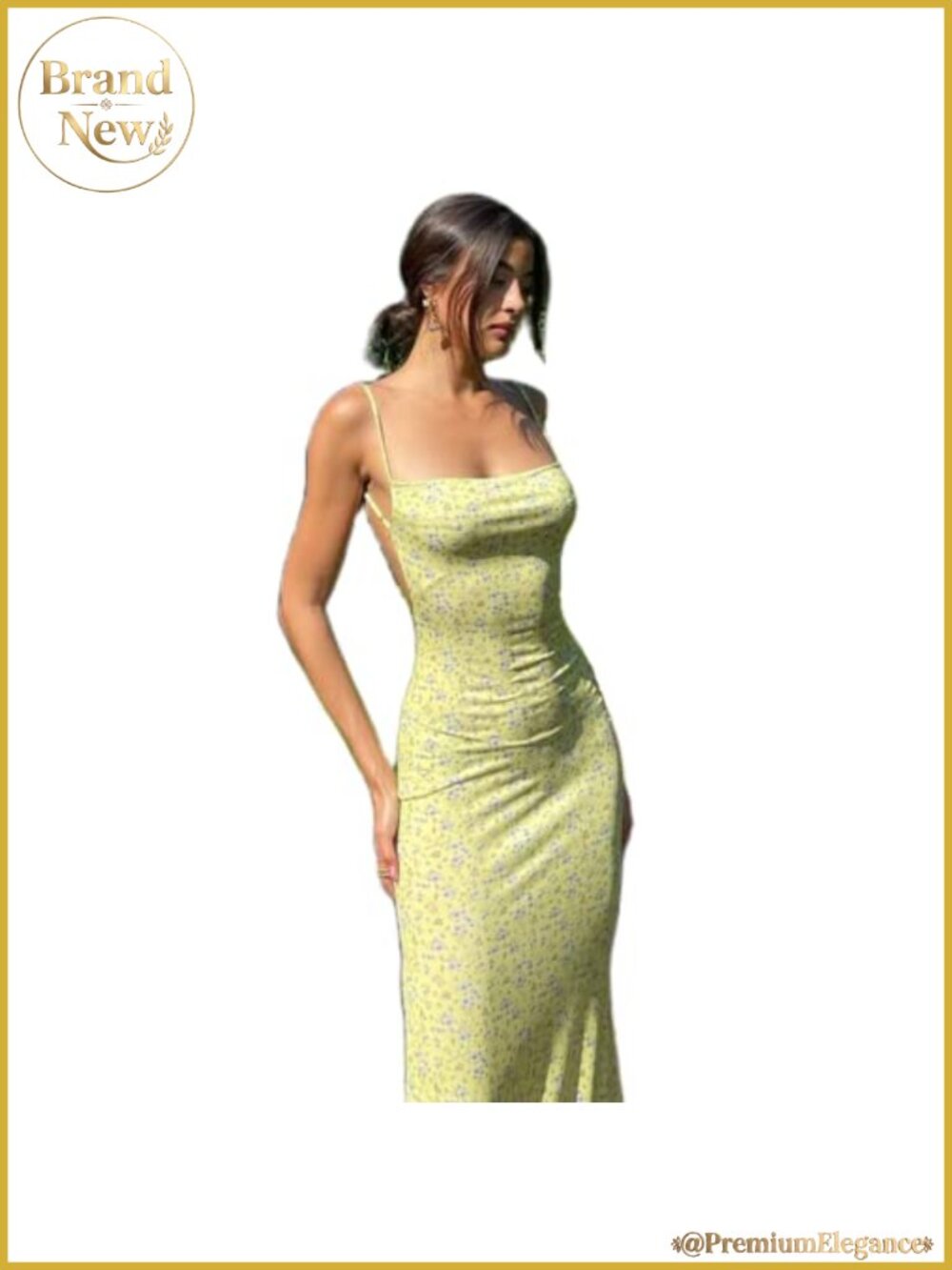 KMBANGI Women's Floral Sleeveless Backless Maxi Dress Plus Size Party
